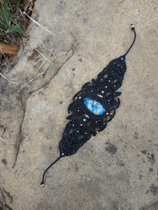 Manchette avec labradorite